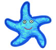 IMAC-ICC981 BLUE STAR FISH POLYESTER AND TPR TOY 1x3